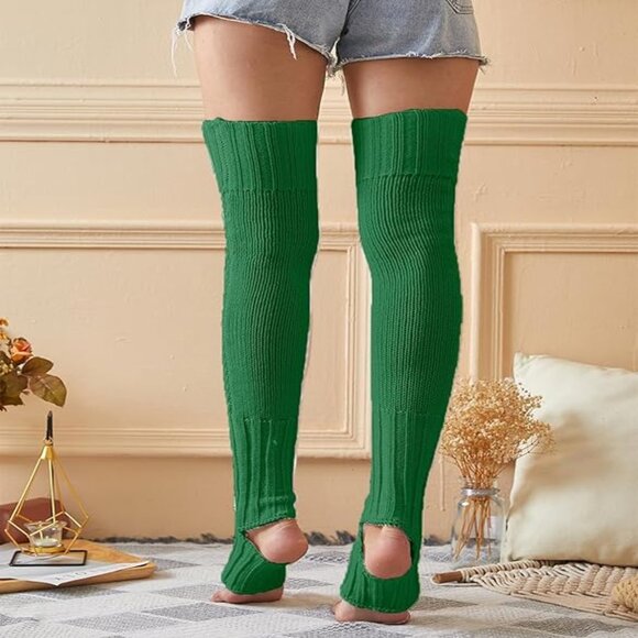 Women's Extra Long Stirrup Leg Warmers - Picture 3 of 5